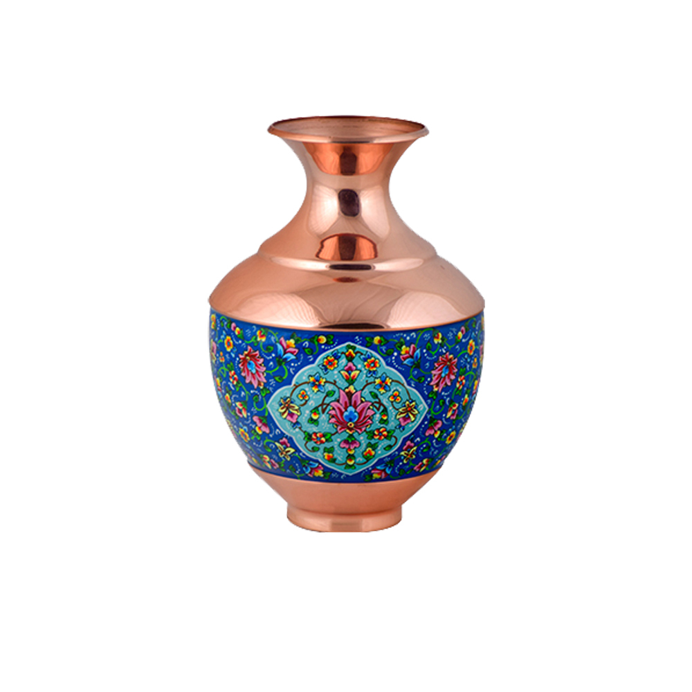 گلدان مس هنرلوکس مدل نقاشی بلونی کد PBN23