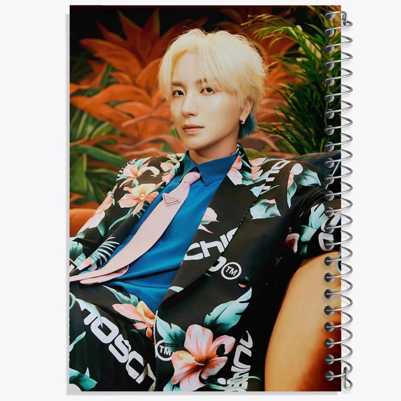 دفتر مشق 100 برگ خندالو طرح لیتوک گروه سوپر جونیور Super Junior کد 21453