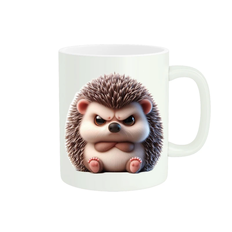 ماگ پاد آفرین مدل جوجه تیغی کوچولوی بداخلاق کد ۱۲۸