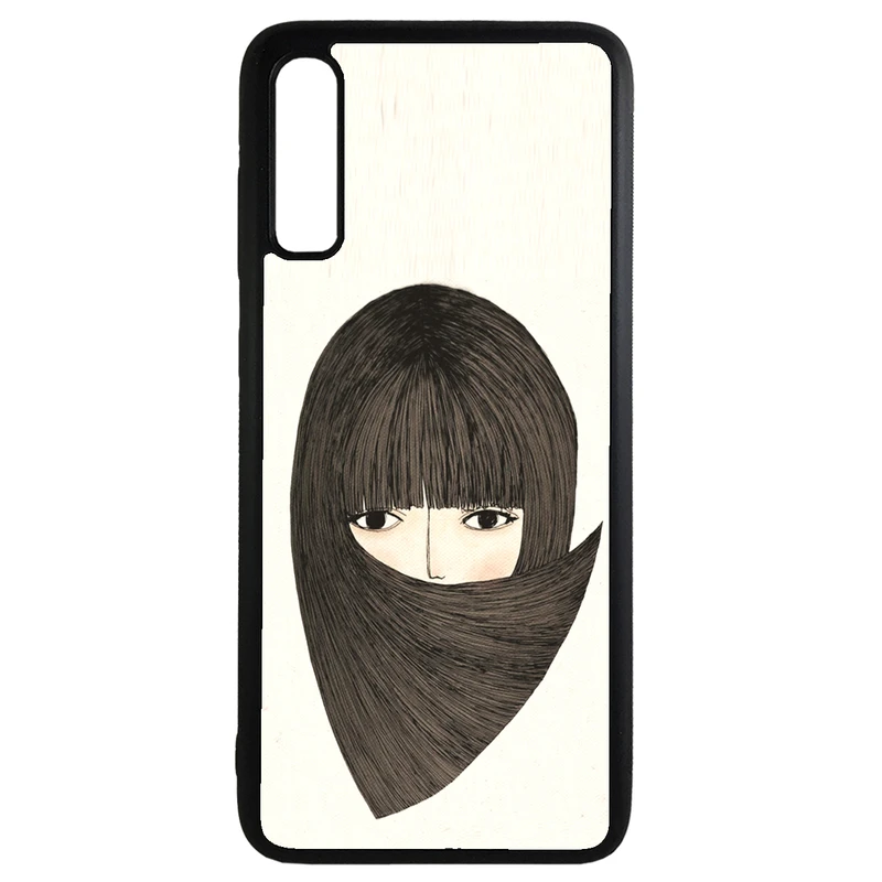 کاور طرح دختر کد 110646 مناسب برای گوشی موبایل سامسونگ galaxy a70