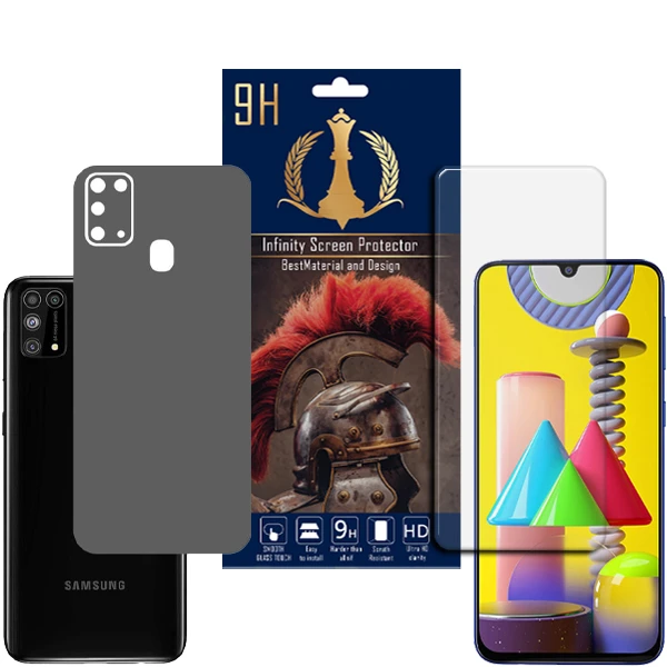 برچسب پوششی اینفینیتی مدل PRO MAX مناسب برای گوشی موبایل سامسونگ Galaxy M31 به همراه محافظ صفحه نمایش