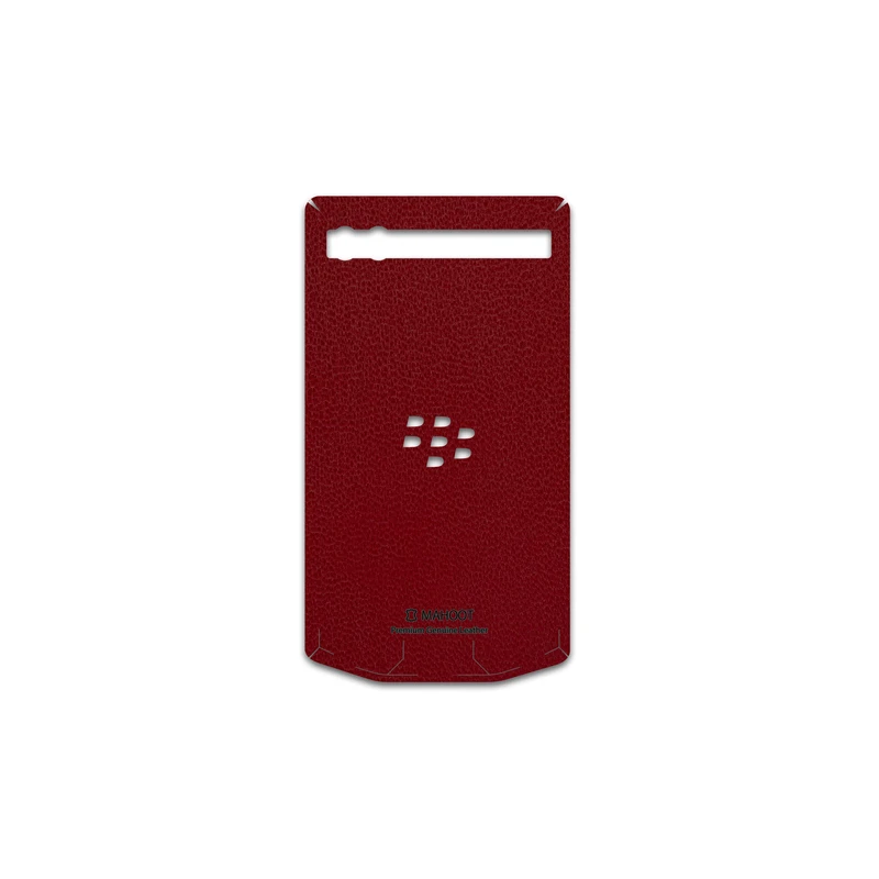 برچسب پوششی ماهوت مدل Red-Leather مناسب برای گوشی موبایل بلک بری Porsche Design P9983