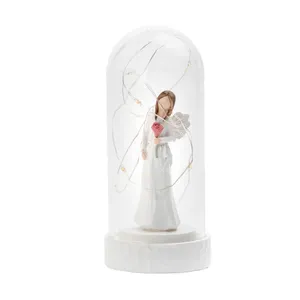 مجسمه  طرح فرشته مدل چراغدار کد 1-1227