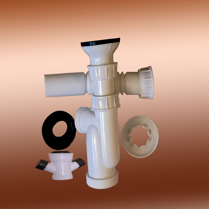 سیفون روشویی هژیر کام مدل نیمه فانتزی رابط دار