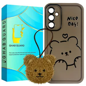 کاور قاب گارد طرح تدی مدل KHGA30 مناسب برای گوشی موبایل سامسونگ Galaxy A34 5G به همراه بند آویز