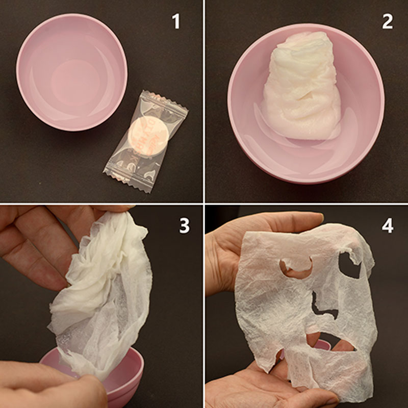 قرص ماسک ورقه ای صورت مدل DIY20 مجموعه 10 عددی