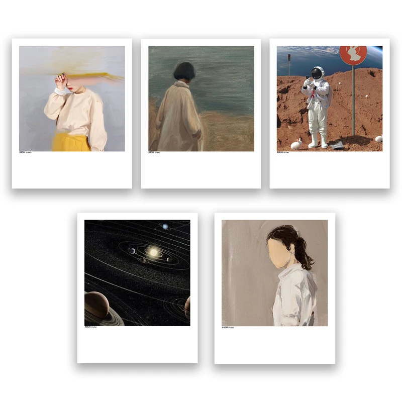 آویز تزیینی عرش مدل فانتزی هنری کد Asa639 مجموعه پنج عددی