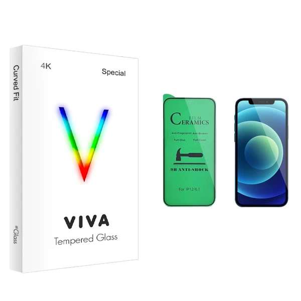 محافظ صفحه نمایش سرامیکی ویوا مدل 4K مناسب برای گوشی موبایل اپل iPhone 12 Pro