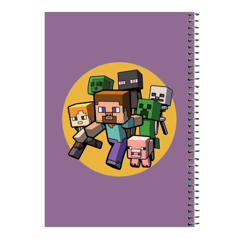 دفتر مشق 80 برگ اس جی مدل ماینکرفت کد18     