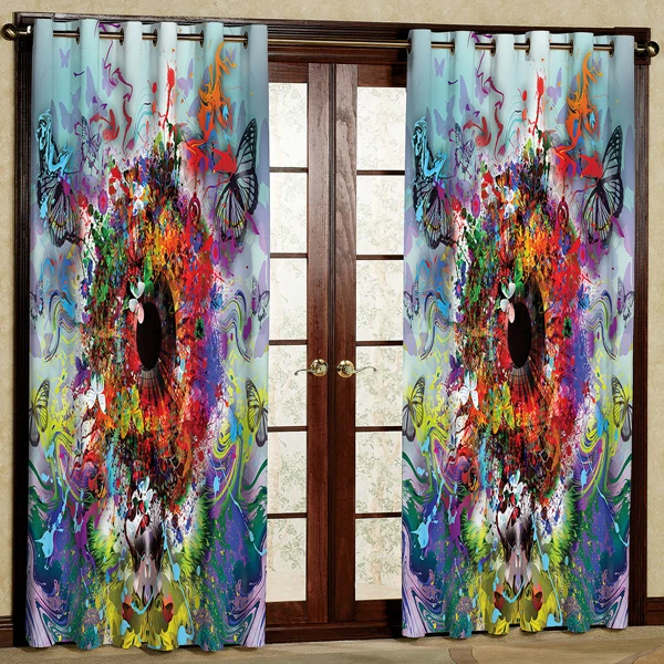 پرده مدل مخمل پانچی کد 6745 سایز 280x140 سانتی متر