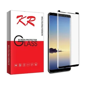 محافظ صفحه نمایش دور چسب کی آر مدل Short 3D مناسب برای گوشی موبایل سامسونگ Galaxy Note 8