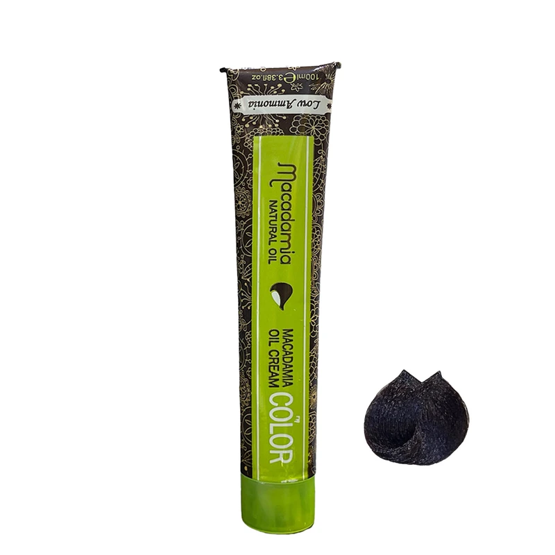 رنگ مو ماکادامیا شماره 0VB حجم 100 میلی لیتر رنگ مشکی بنفش