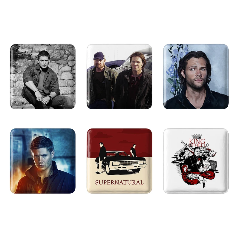 مگنت خندالو طرح سریال سوپرنچرال Supernatural کد 1546B مجموعه 6 عددی