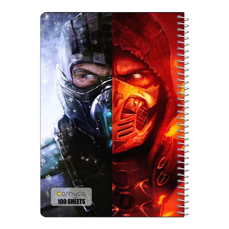 دفتر مشق 100 برگ سیمی کارنیکا طرح مورتال کامبت Mortal Kombat کد 83860
