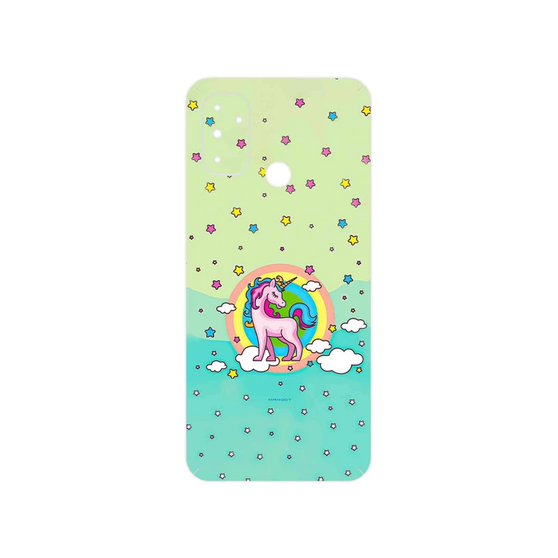 برچسب پوششی ماهوت مدل Rainbow unicorn adventure مناسب برای گوشی موبایل وان پلاس Nord N100