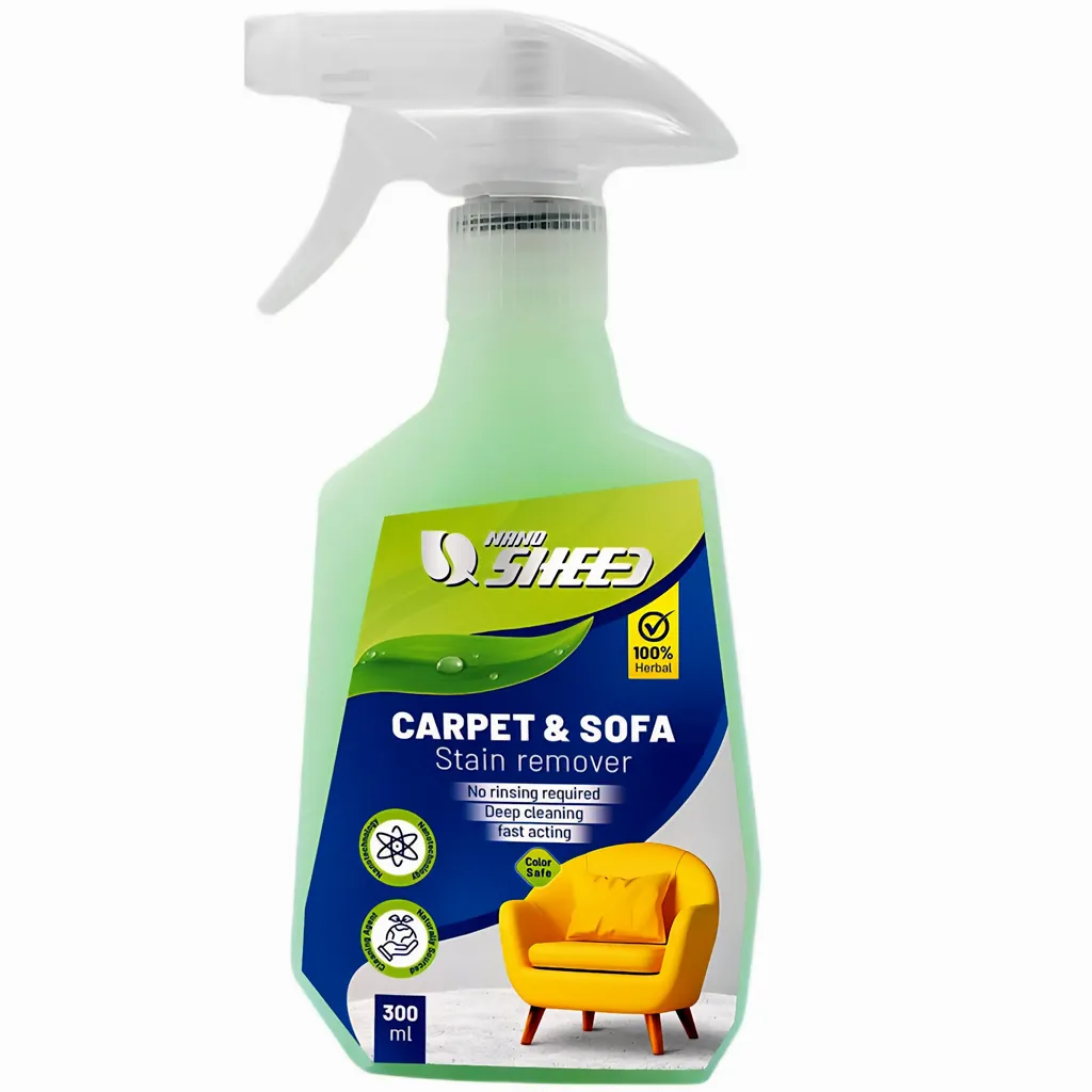 اسپری لکه بر فرش و مبل نانوشید مدل carpet & sofa stain remover حجم 300 میلی لیتر