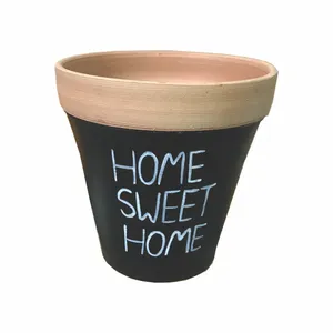 گلدان سفالی مدل HOME  کد 3