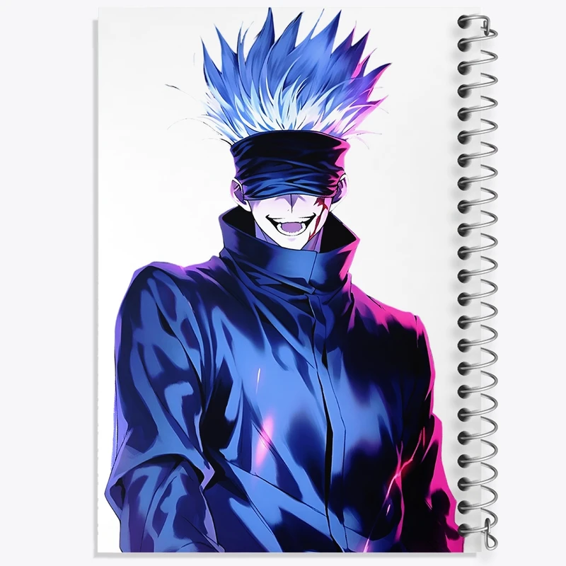 دفتر ژورنال نویسی 50 برگ خندالو مدل نقطه ای طرح گوجو ساتورو انیمه جوجوتسو کایزن کد F1580