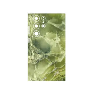 MAHOOT Green_Crystal_Marble Cover Sticker for Samsung Galaxy S23 Ultra