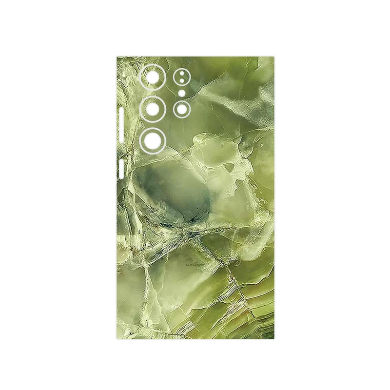 برچسب پوششی ماهوت مدل Green_Crystal_Marble مناسب برای گوشی موبایل سامسونگ Galaxy S23 Ultra
