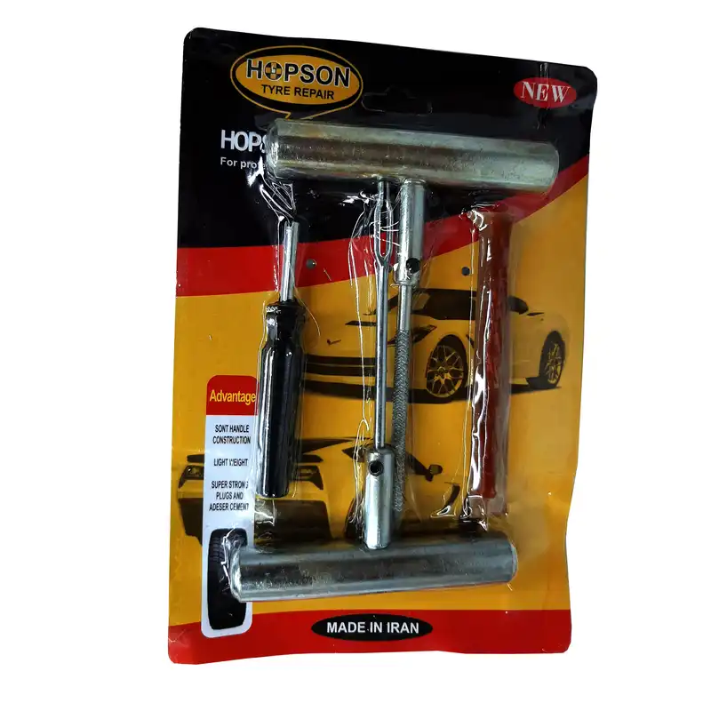 کیت پنچرگیری لاستیک خودرو هاپسون مدل LWS-8812 مجموعه 4 عددی