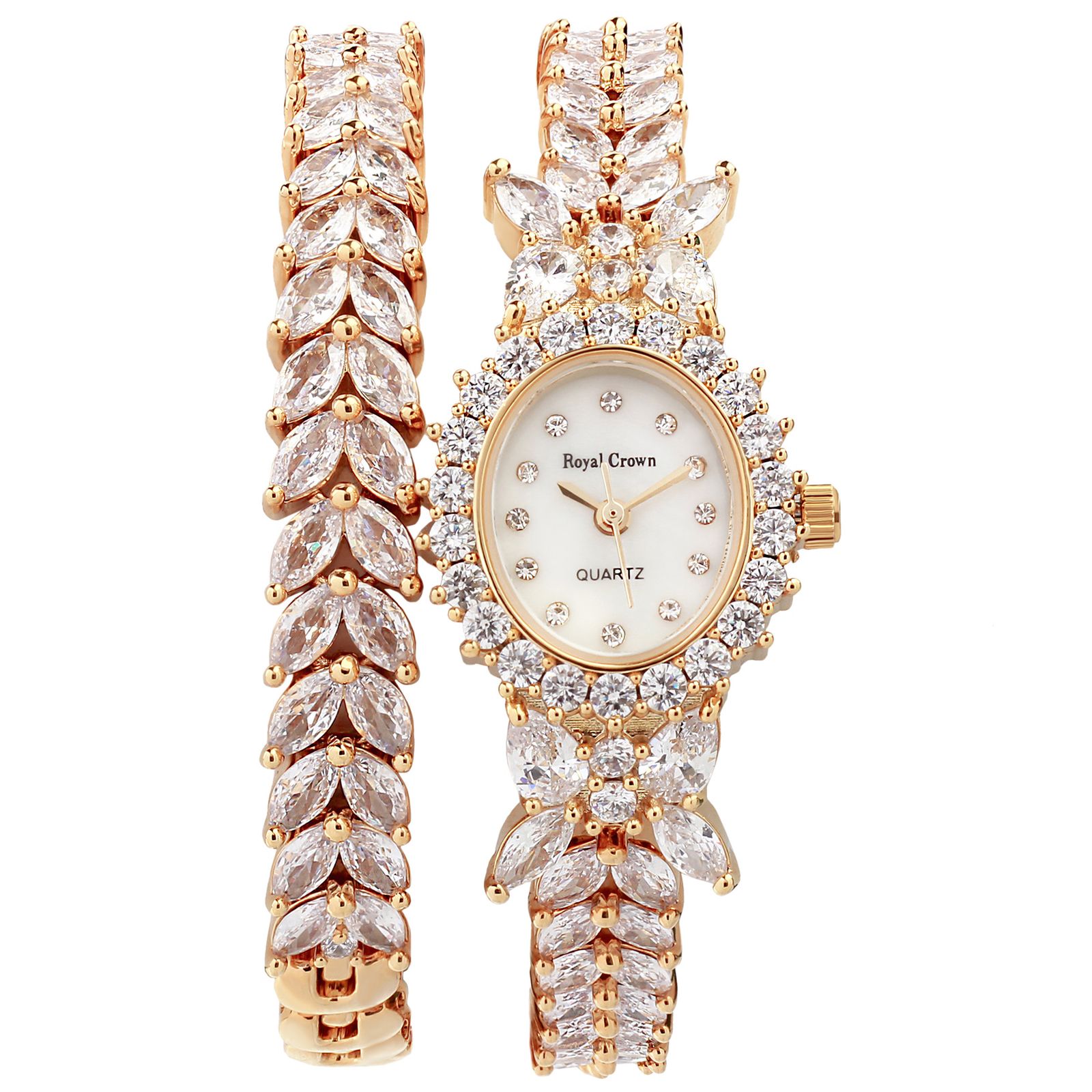 ساعت مچی عقربه ای زنانه رویال کرون مدل Gd2527 - کد WL-46 - - 1