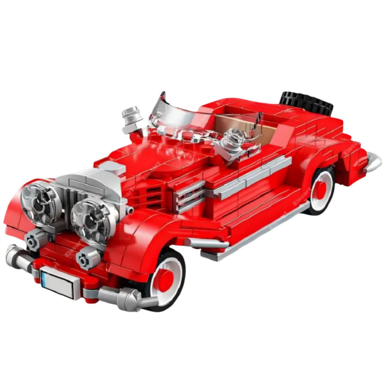ساختنی 334 تکه ناب سل مدل شورلت بل ایرکلاسیک اسپرت   CHEVEROlET BEL AIR BUILDING BLOCKS SPORT CAR BLK 334 PCS T1099