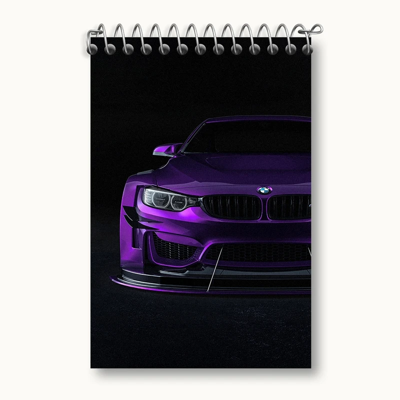 دفتر یادداشت 50 برگ خندالو مدل ماشین بی ام دبلیو (BMW) کد F1012