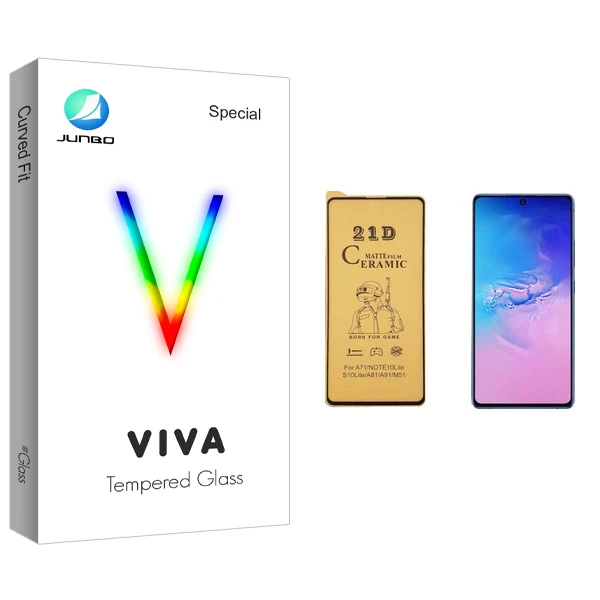 محافظ صفحه نمایش سرامیکی جانبو مدل Viva Glass مناسب برای گوشی موبایل سامسونگ Galaxy A91