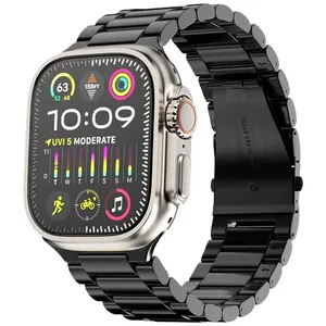 Masir 3bead Clasp Stainless Strap suitable for Apple Watch Series Ultra 49mm / Ultra 2 49mm