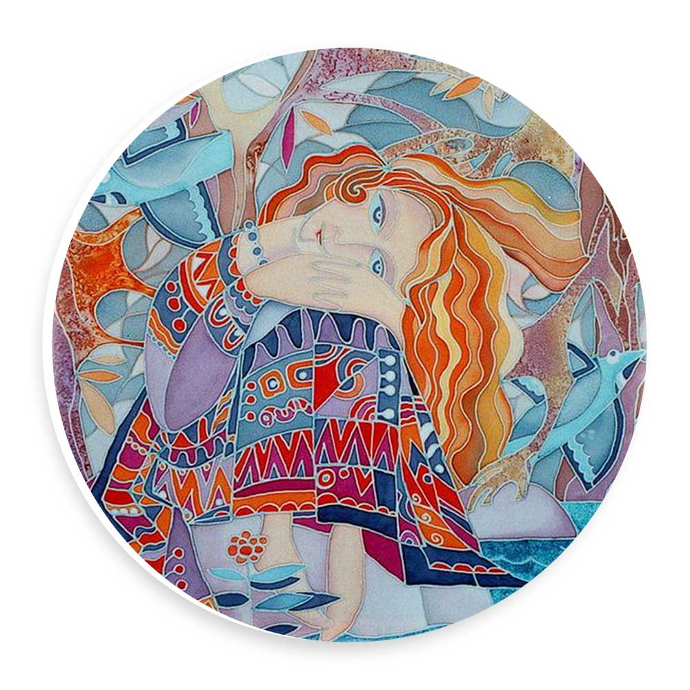  دیوارکوب طرح دختر و پرندگان مدل wtb771