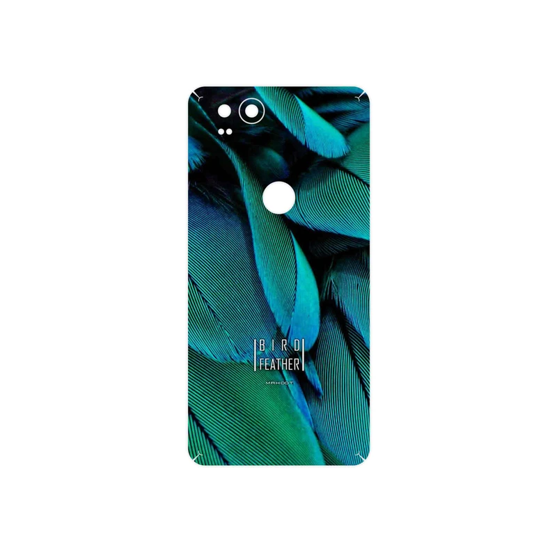 برچسب پوششی ماهوت مدل Green Feather مناسب برای گوشی موبایل گوگل Pixel 2