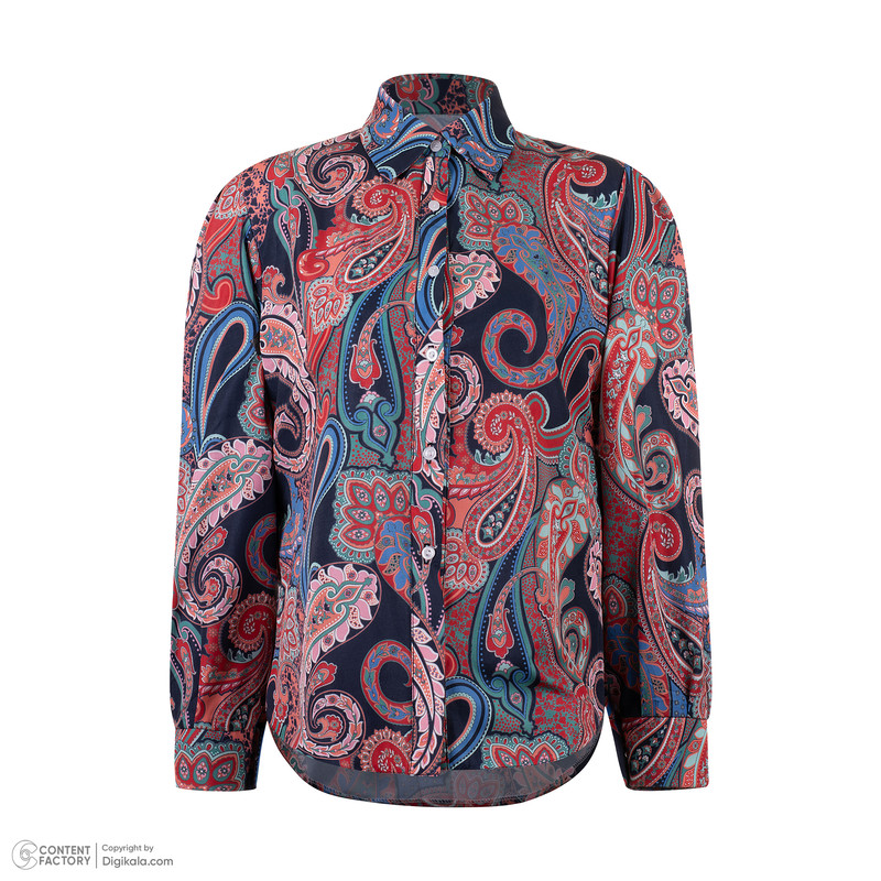 شومیز آستین بلند زنانه مدل ترمه کد blbbt101