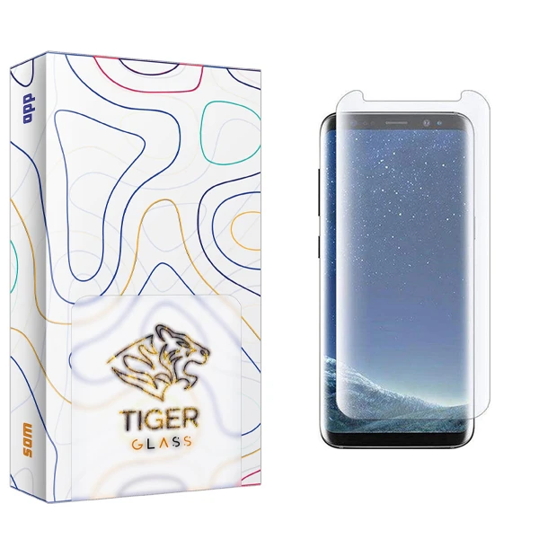محافظ صفحه نمایش تایگر گلس مدل SAM UV مناسب برای گوشی موبایل سامسونگ Galaxy S8 Plus
