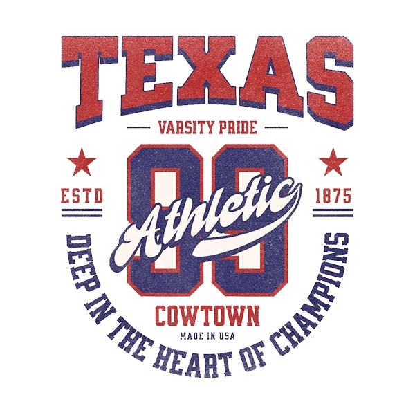 استیکر پارچه و لباس پاد آفرین طرح تگزاس کد 3982