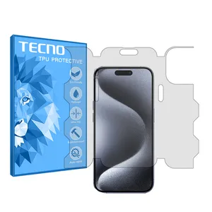 Tecno HyGEL model transparent screen protector suitable for Apple iPhone 15 Pro mobile phone