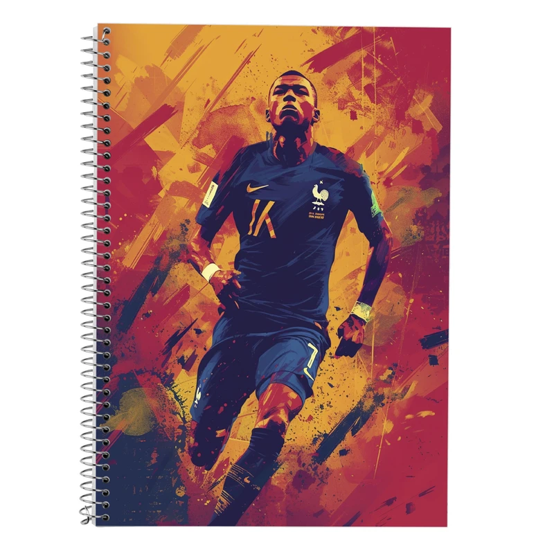 دفتر زبان 50 برگ مدوپد مدل سه خط طرح رونالدو ronaldo کد DF13484