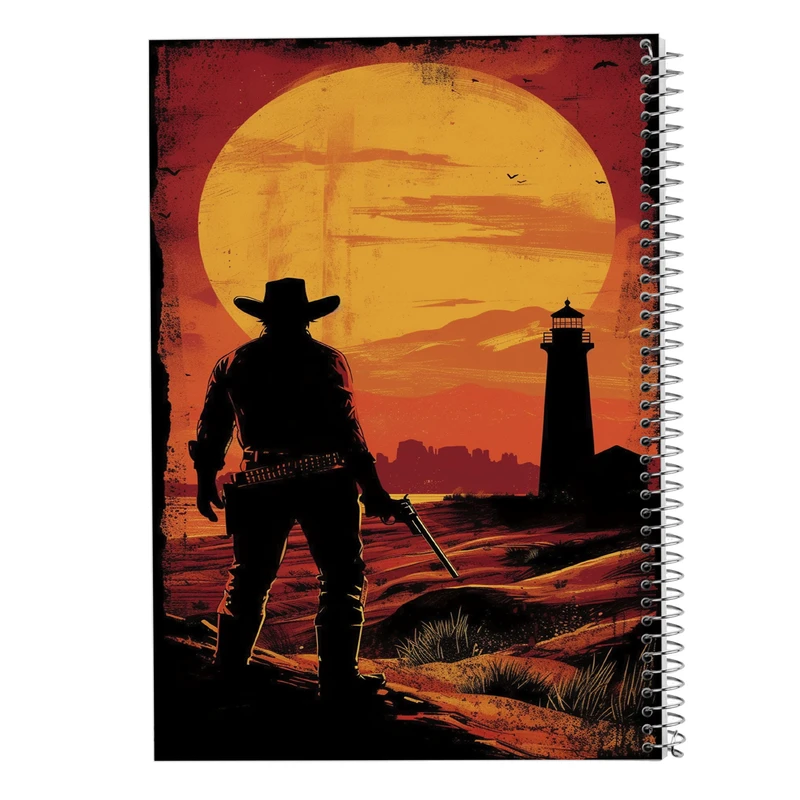 دفتر نت موسیقی 50 برگ مدوپد مدل رد دد red dead کد DF13517