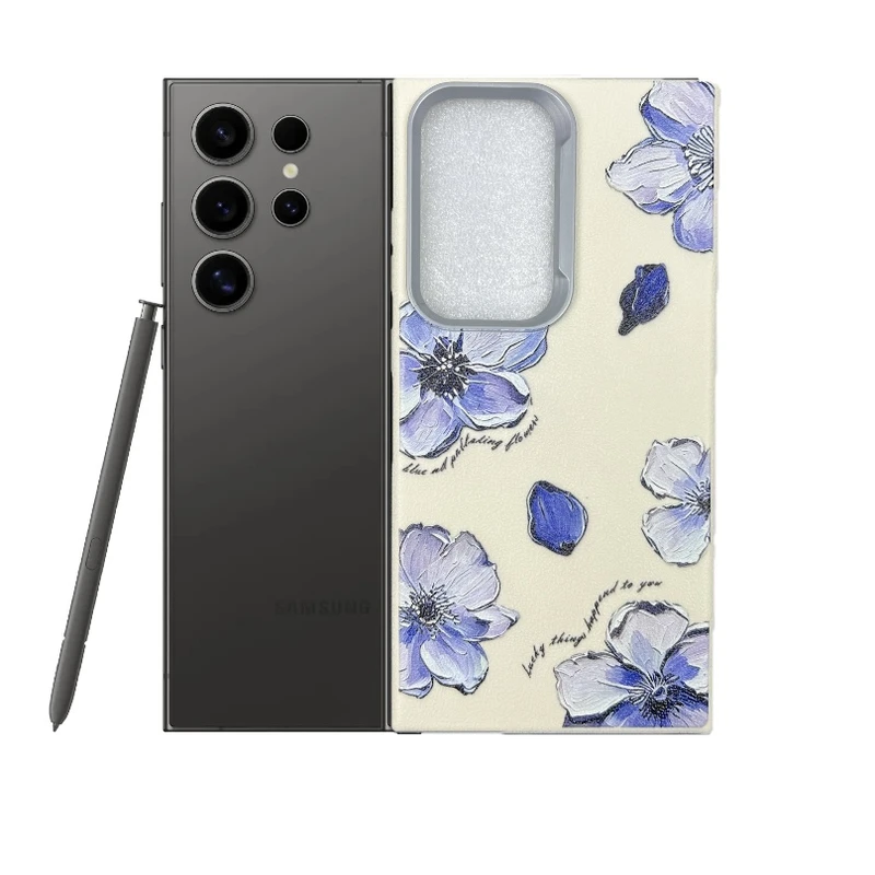 کاور طرح گل شقایق مناسب برای گوشی موبایل سامسونگ Galaxy S24 Ultra