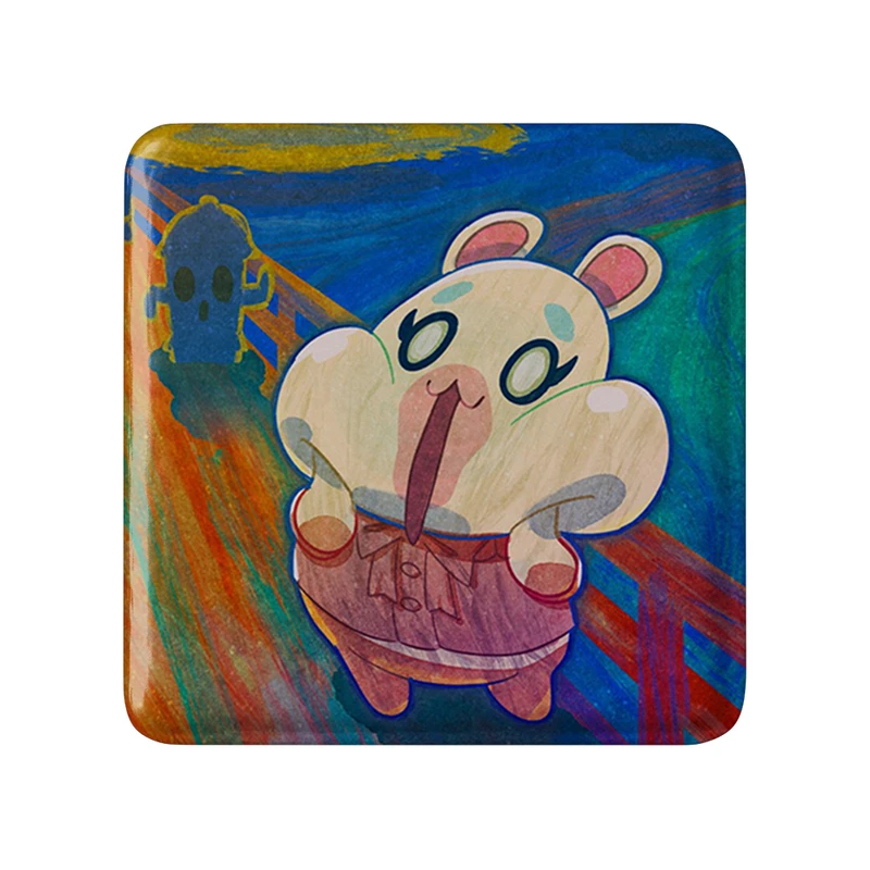 پیکسل خندالو طرح بازی انیمال کراسینگ Animal Crossing مدل مربعی کد 32657