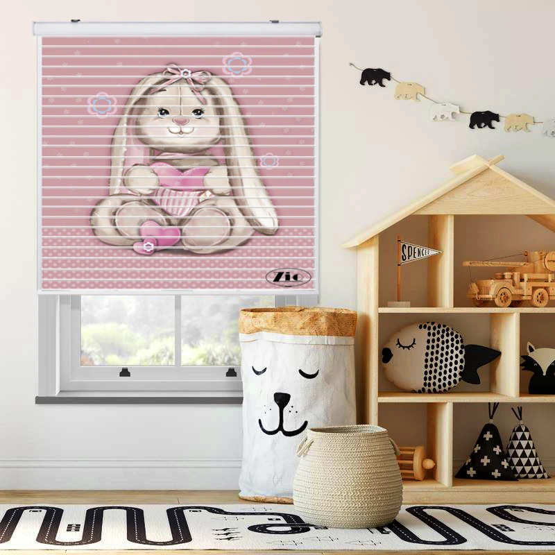 پرده زبرا زیو مدل K3101 سایز 150x150 سانتی متر