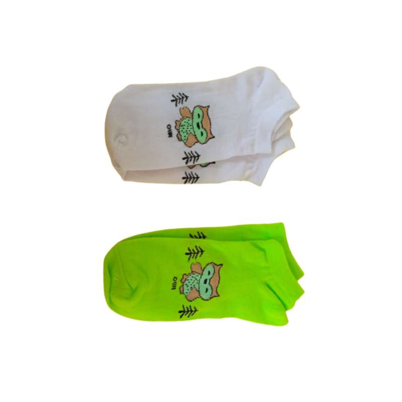 جوراب مدل جغد بسته 2 عددی