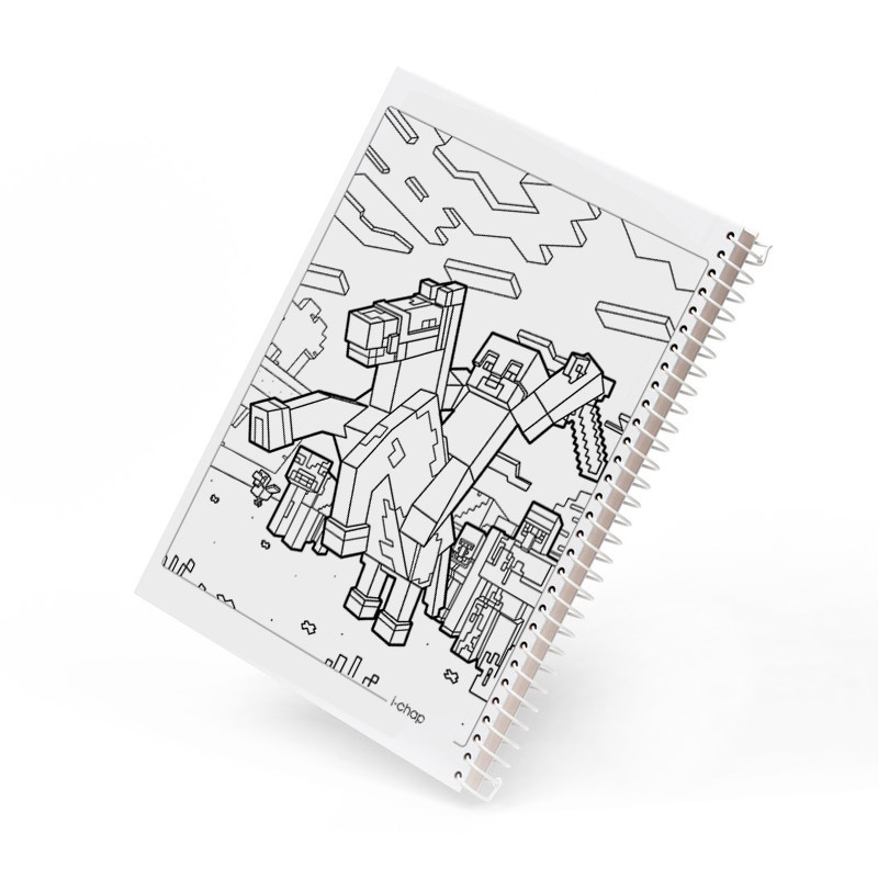 دفتر رنگ آمیزی 30 برگ آی چاپ مدل ماینکرافت کد 353