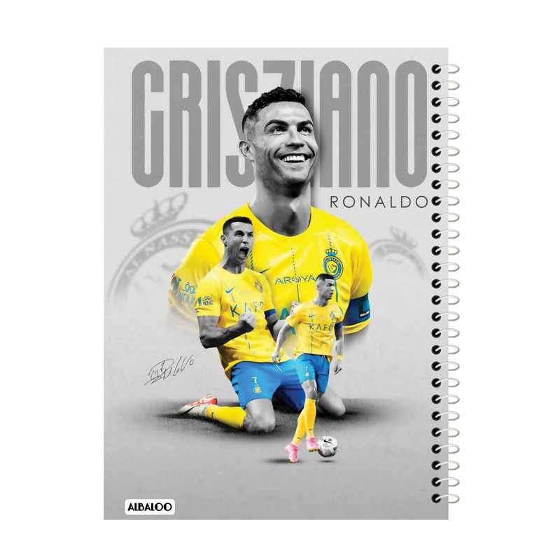 دفترچه یادداشت 50 برگ آلبالو مدل رونالدو کد 2041