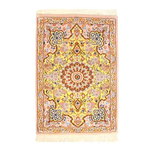 فرش دستباف نیم متری فرش چمن رخ مدل نایین کد 261270