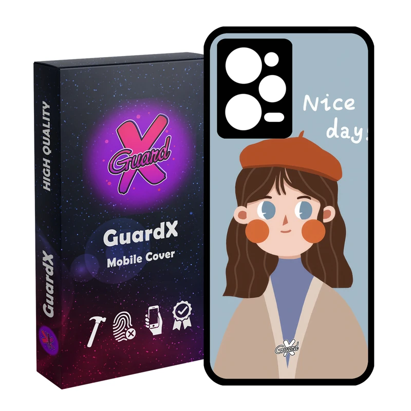 کاور گارد ایکس طرح دختر مدل Glass10628 مناسب برای گوشی موبایل شیائومی Redmi Note 12 Pro 5G/Poco X5 Pro 5G/Note 12 Pro Pro speed