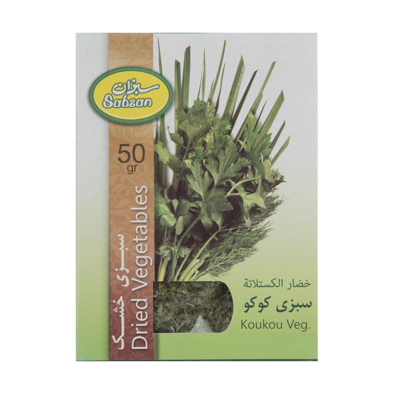 سبزی کوکو خشک سبزان مقدار 50 گرم