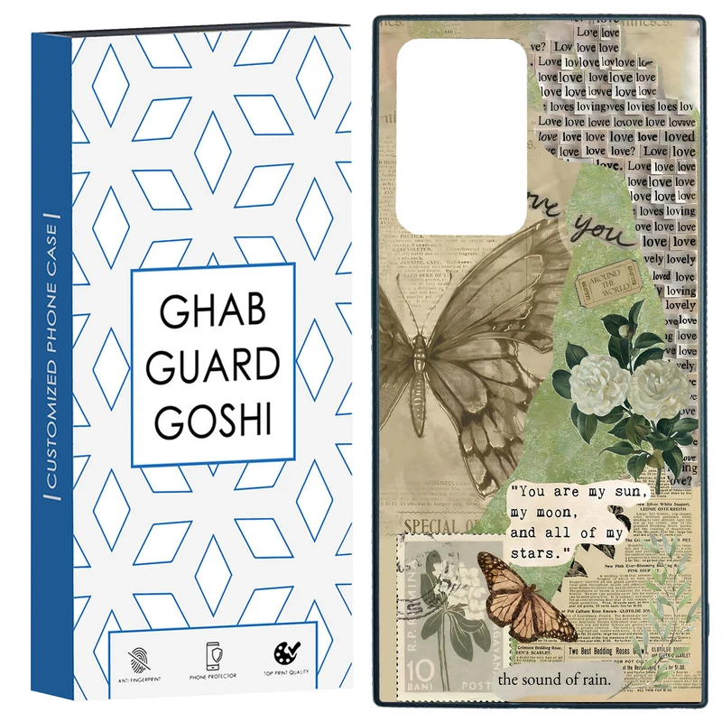 کاور قاب گارد گوشی طرح پروانه کد TPU-162 مناسب برای گوشی موبایل سامسونگ Galaxy Note 20 Ultra