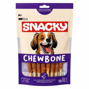 تشویقی سگ اسنکی مدل Chewbone Wrapped Munchy Stick با طعم اردک بسته 10 عددی وزن 120 گرم