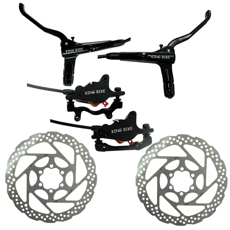 ست ترمز دوچرخه مدل هیدرولیک KING BIKE بسته 6 عددی
